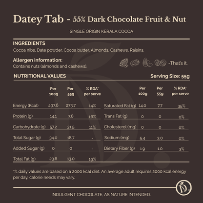 Datey Tab Fruit & Nut Assorted – Pack of 3